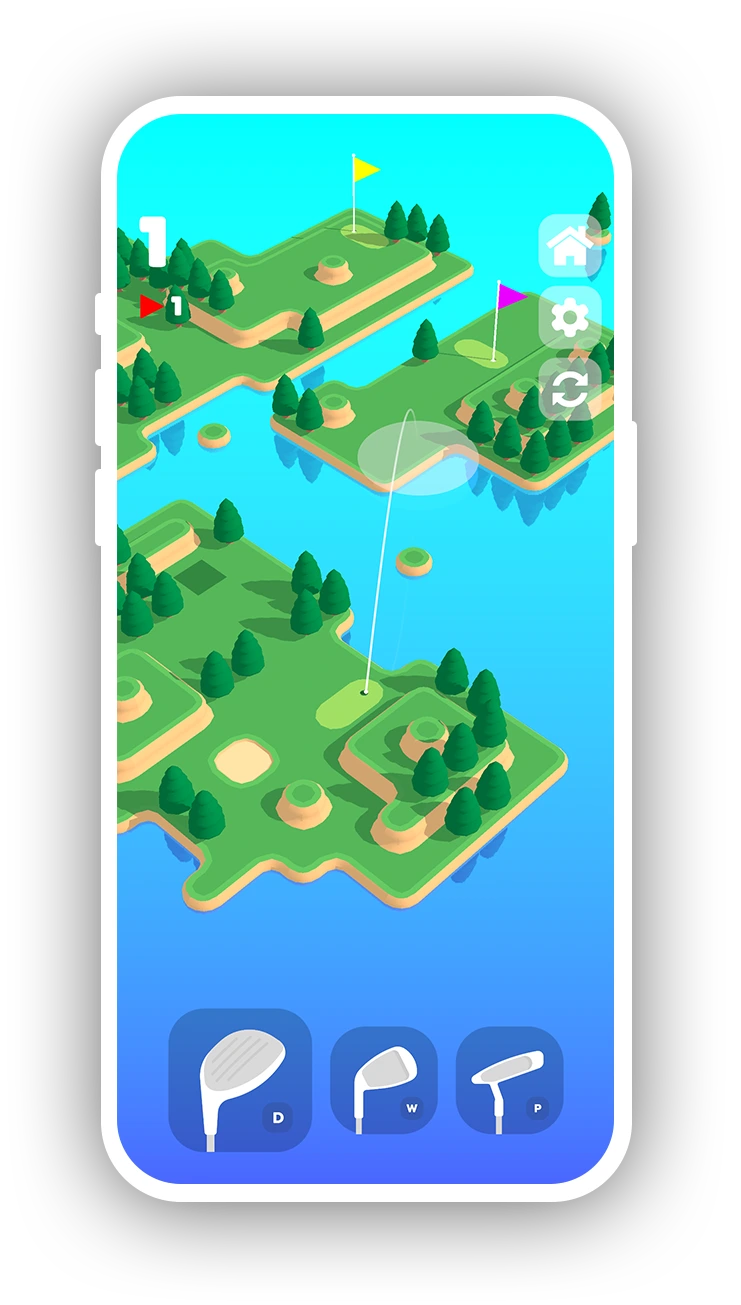 Coffee Golf screenshot on Mobile Phone